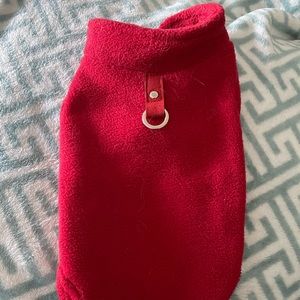 Red dog sweater